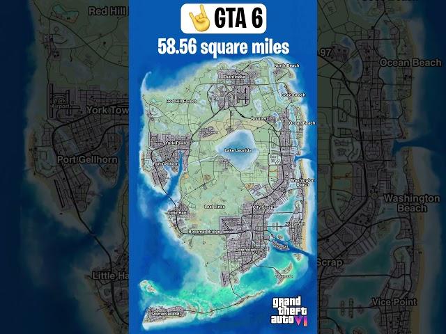 GTA 5 VS GTA 6 #gta5 #vs #gta6 #shorts #map #gta5vsgta6map