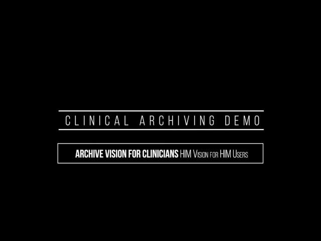 Clinical Archiving Demo w captions