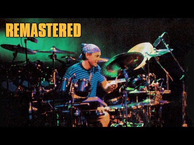 Neil Peart Drum Solo 1990 - Rush Presto Tour Pro-Shot Remaster - Mountain View, California