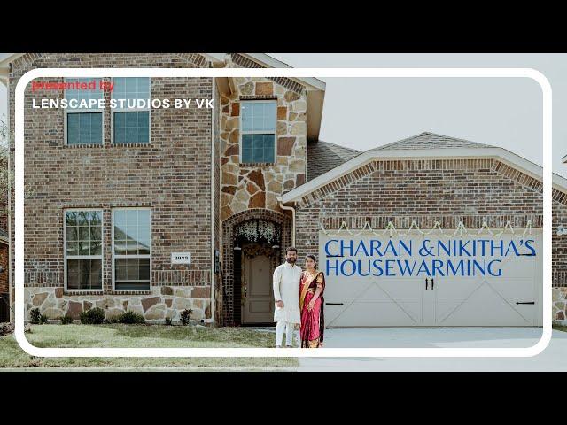 Charan & Nikitha Housewarming 4K Cinematic | Dallas, TX, USA | Lenscape Studios By VK