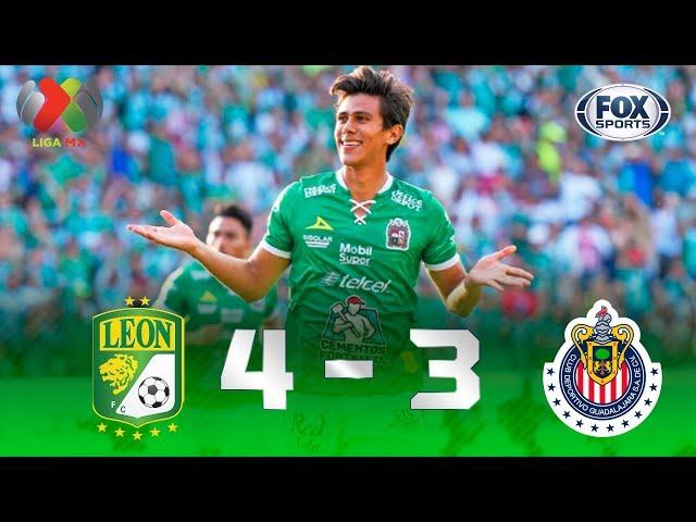 León - Guadalajara [4-3] | GOLES | Jornada 5 | Liga MX