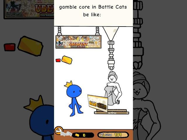 gamblecore meme| especial 760 subs #meme #battlecats #flipaclip