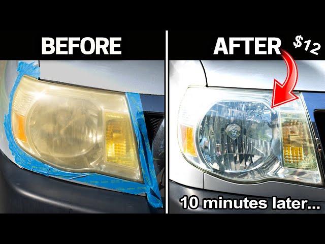 How to RESTORE HEADLIGHTS PERMANENTLY - CHEAP & EASY