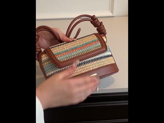 유행 짜임 핸드백 서양식 스타일 숄더백 빈티지 여성 크로스백 #가방 #fashion #shoulderbag #bag