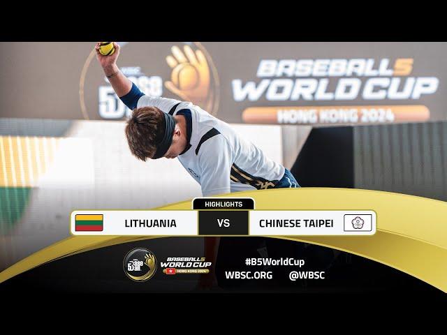 Highlights | Game 7 LTU v TPE | WBSC Baseball5 World Cup 2024