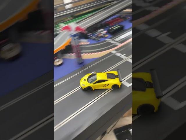 My new McLaren MP4 long loop drift full throttle #scx #slotcars #scalextric #carrera