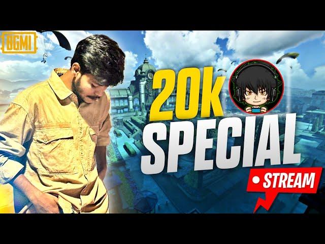 20K special stream . SOLO FPP/TPP LIVE RANK PUSH GOLD TO CONQUEROR @blassterr  LIVE RANK PUSH SOLO