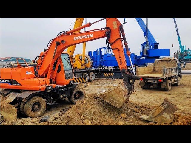 TỔNG HỢP MÁY XÚC TRIỆU VIEW CÙNG NHAU LÀM VIỆC | EXCAVATOR TRUCK | HỮU KHOAI TV