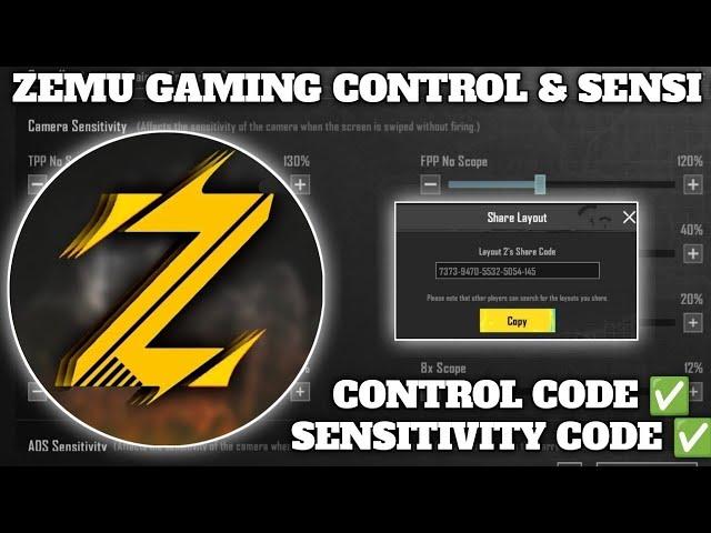 (2024) ZEMU GAMING SENSITIVITY CODE 3.4/ ZEMU GAMING CONTROL CODE 3.4/ #zemugaming CONTROL ZONE