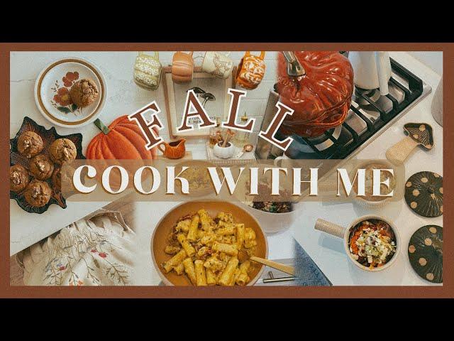 FLAVORS OF FALL | bake & cook with me using autumn ingredients!