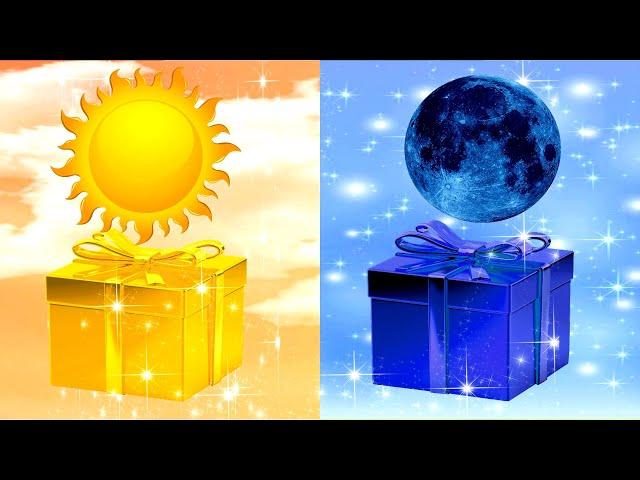 CHOOSE YOUR GIFT-SUN VS MOONKUTU SEÇME-HEDİYENİ SEÇ GÜNEŞ-AY ESCOLHA O SEU PRESENTE-SOL OU LUA