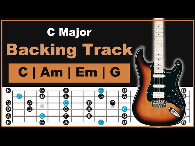 Backing Track In C Major | Pentatonic | Easy Lesson