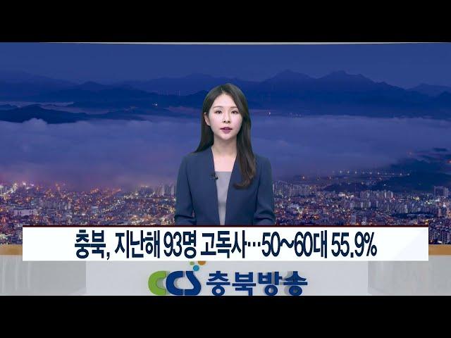 CCS충북방송_12월 16일_충북, 지난해 93명 고독사…50~60대 55.9%