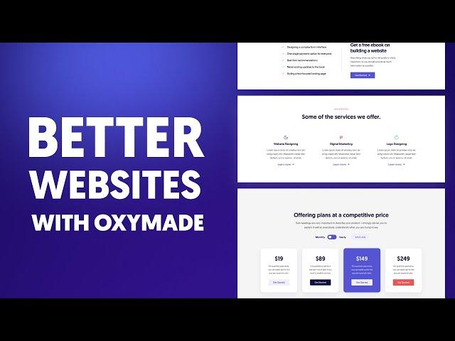 Make Better Websites in Oxygen with OxyMade