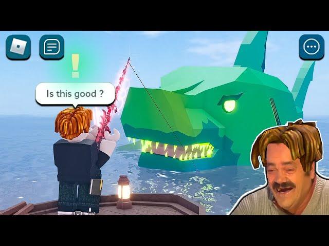 ROBLOX Fisch Funny Moments (MEGALODON)