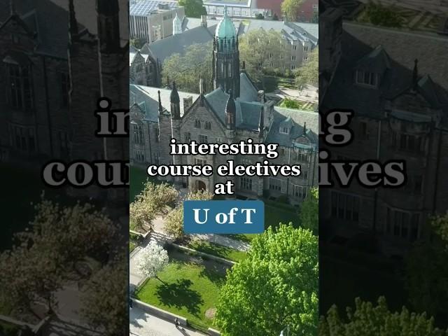 University of Toronto: interesting course electives #uoft #canada #studyabroad #studyincanada