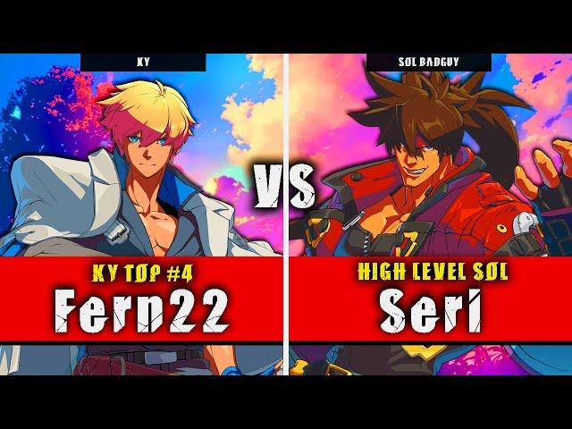 GGST | Fern22 (Ky) VS Seri (Sol Badguy) | Guilty Gear Strive High level gameplay