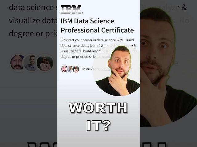 Is The IBM Data Science Professional Certificate Worth It? 