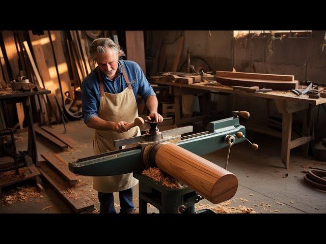 The 70-Year-Old Carpenter's Wood Processing Project. Building A Peculiar-Shaped Table.