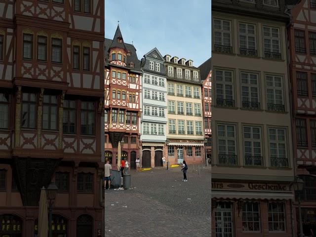 Frankfurt Römerberg - a major tourist spot with 2000 years history.