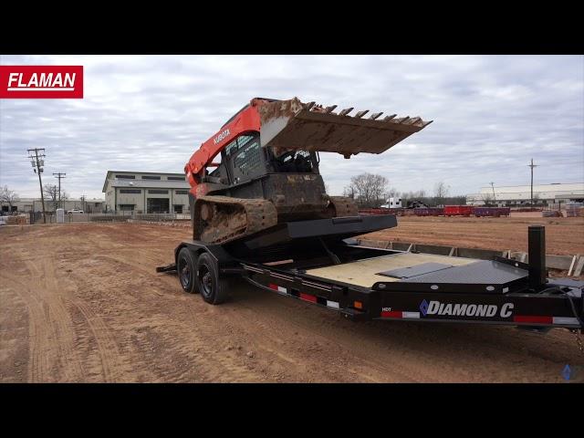 Diamond C HDT Low Profile Hydraulically Dampened Tilt Trailer | Product Demo | Flaman Trailers