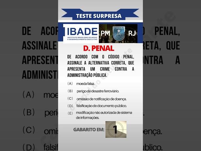 ‍CONCURSO PMRJ ‍           #policiamilitar #concursosabertos #ibade