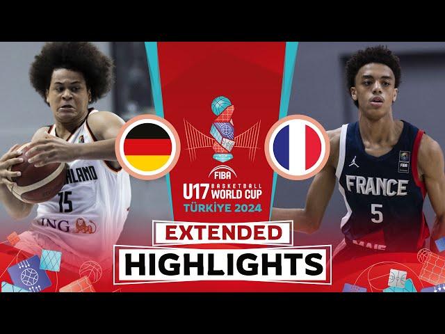 Germany  vs France  | Highlights | FIBA U17 Basketball World Cup 2024