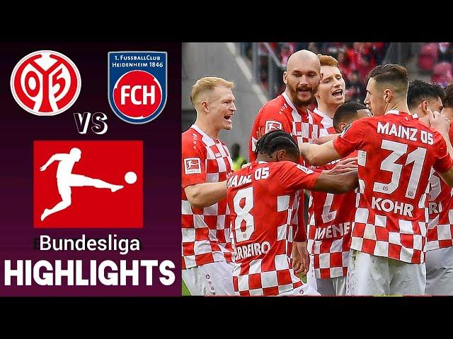 Mainz 05 vs FC Heidenheim 5.Spieltag Bundesliga Highlights