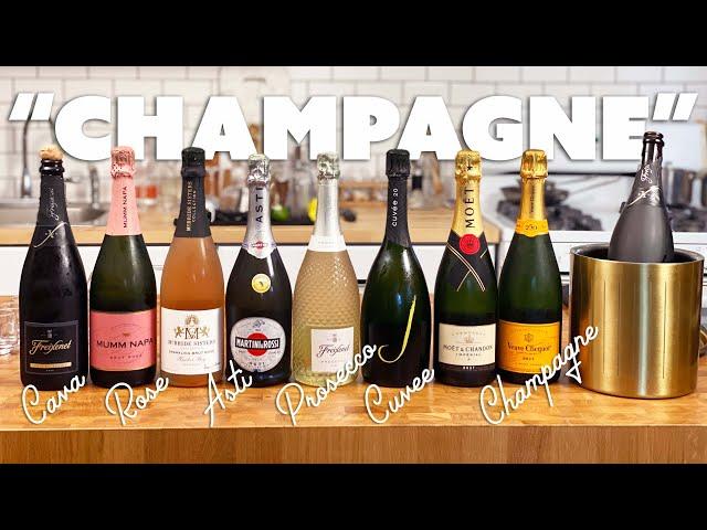 Best "Champagne" Tasting - Cava, Cuvee, Rose, Asti, Prosecco