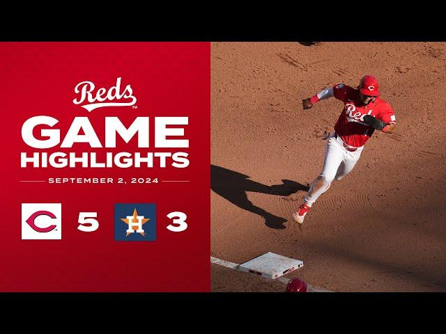 Astros vs. Reds Game Highlights (9/2/24) | MLB Highlights