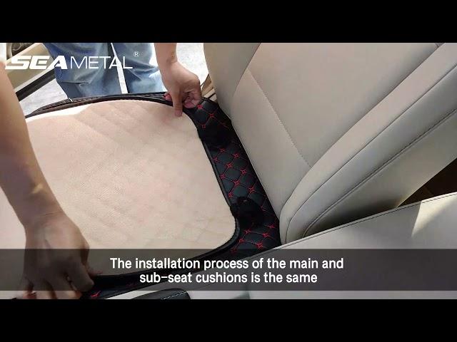 Seametal Car Seat Covers Full Set with Waterproof Leather - Installation Video #shorts