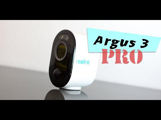 Reolink ARGUS 3 Pro review | the 2k video surveillance with solar panel & colored night vision!