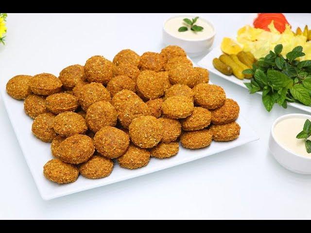 Secrets of crispy restaurant falafel with tahini sauce أسرار فلافل المطاعم المقرمشة مع صوص الطحينة