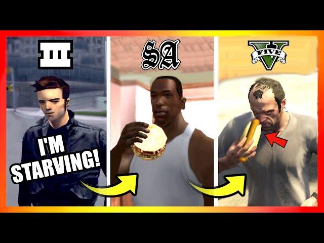 Evolution of FOOD LOGIC in GTA Games (GTA 3 → GTA 5)