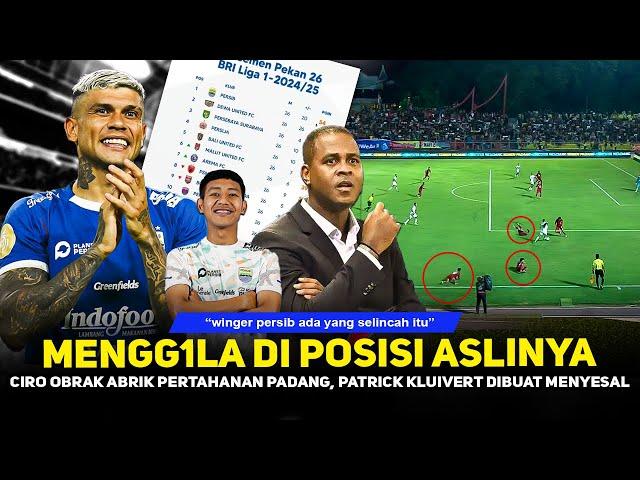 CIRO ALVES MODE SAMBA️4 bek semen padang dibuat tersungkur~Comeback persib bikin patrick menyesal