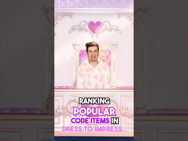 Ranking POPULAR CODE ITEMS In DRESS TO IMPRESS…  #roblox #robloxshorts #dresstoimpress