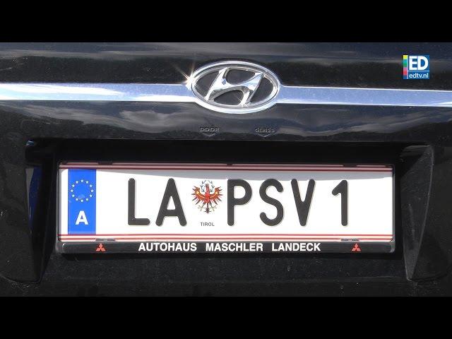 PSV nummerbord op Herdgang