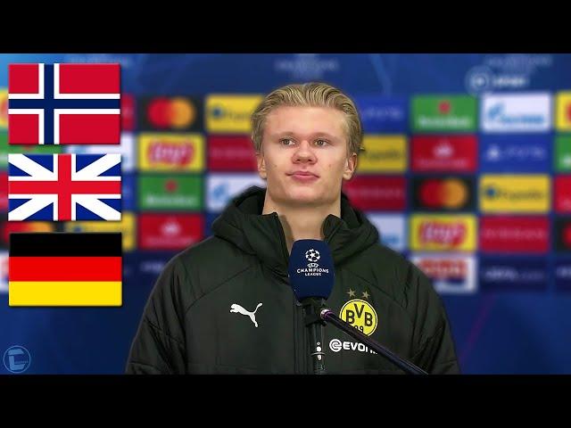 Erling Haaland Speaking 3 Different Languages | Norwegian, German & English