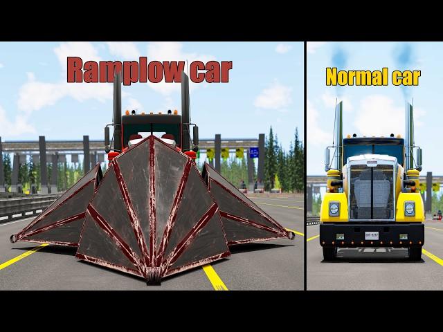 Ramplow car vs Normal Car - Beamng drive