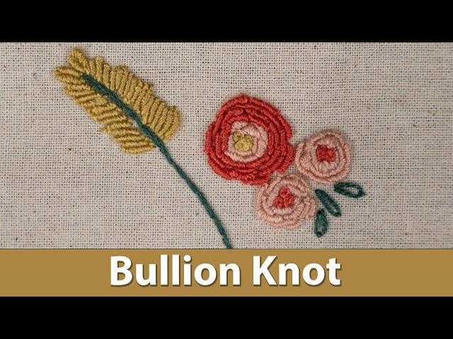 How to Sew a Bullion Knot