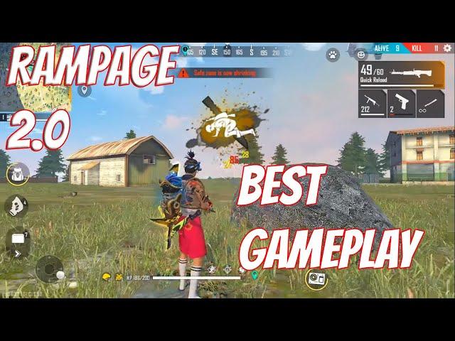 BEST GAMEPLAY OF FREEFIRE BOOYAH | RAMPAGE 2.0 | Vrillain