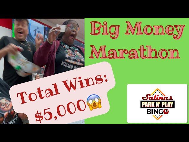 December Bingo Marathon @ Salinas Park & Play  $5,000 Games! 