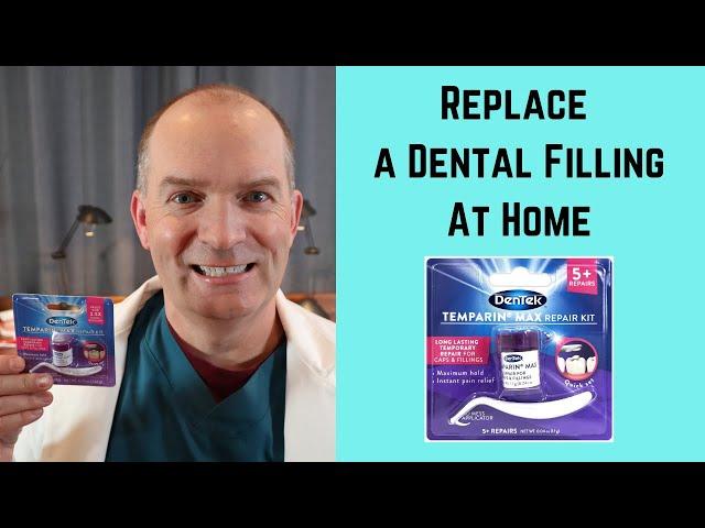 What to do when you lose a filling, how to use temporary dental filling material.