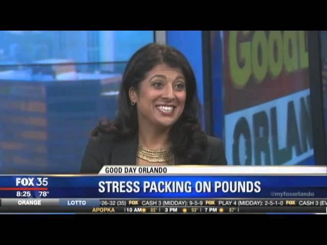 Stress Causes Weight Gain, Foods that fight stress Dr. Romie on FOX 35 News Orlando