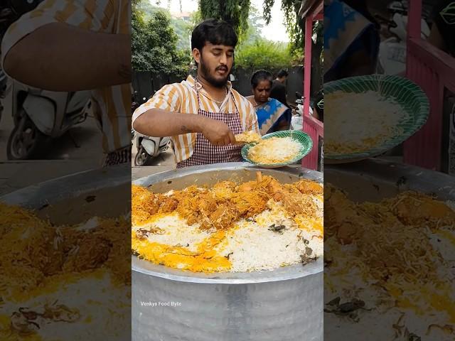 Unlimited Chicken Biryani for ₹99/- in Hyderabad #streetfood #shorts #short