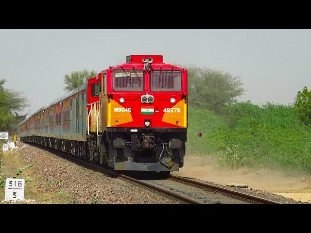 Rare Capture : Goods Loco WDG4G rescuing Passenger Train