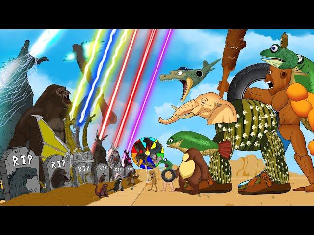 GODZILLA vs TRIPA TROPA TRALALA LIRILIRA TUNG TUNG SAHUR BONEKA CARTOON: Size Comparison/ANIMATION