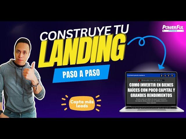 Construye tu Landing  Vendedora con Builderall paso a paso (invitación a webinar)