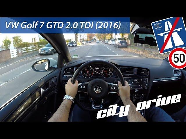 VW Golf 7 GTD 2.0 TDI (2016) - POV City Drive