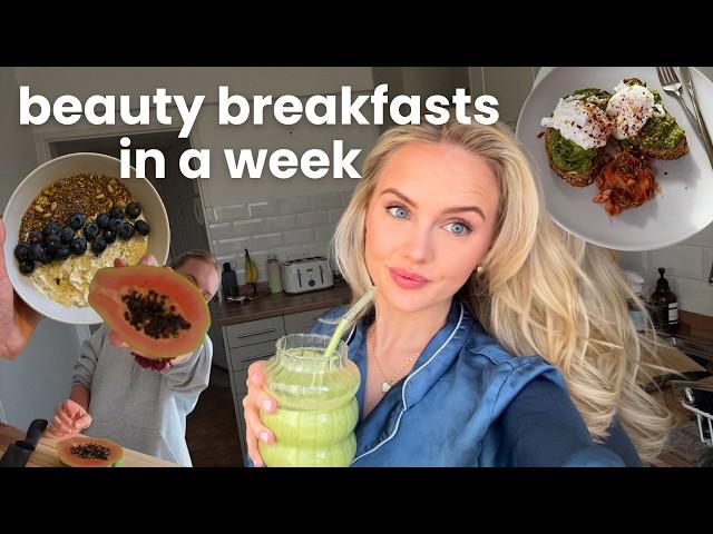 A Week of Beauty Breakfasts (for skin & hair & gut health)